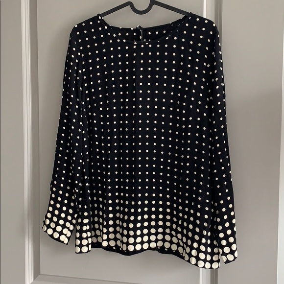 Jcrew woven polka dot blouse - Picture 1 of 2